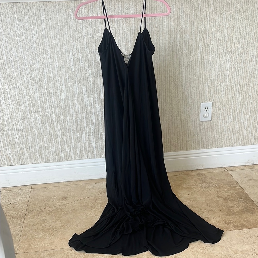 Black Maxi Dress Spaghetti Straps
